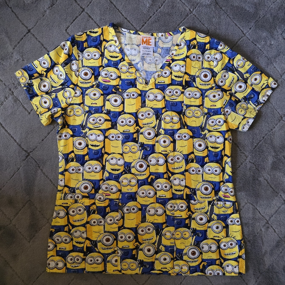 Minions Scrub Top